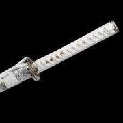 Black Katana Full Tang Samurai Sword with Sharp Spring Steel Blade