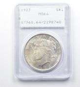 1923 Peace Silver Dollar MS64 PCGS Rattler
