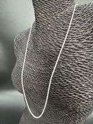 Sterling Silver 925 2mm Fox Tail Chain Italian 24" Necklace