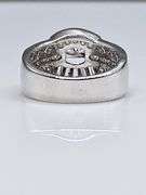 Stunning 14 Kt White Gold Plated VVs1  E-F Simulated Diamond Ring