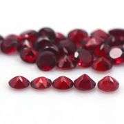 Ravishing wine red 12ct untreated Garnet set