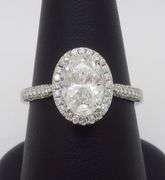 2.07CTW Diamond Encrusted Halo Diamond Ring