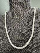 Sterling Silver Twisted Foxtail Rope Chain 4.5mm Solid 925 Italy New Necklace 18"