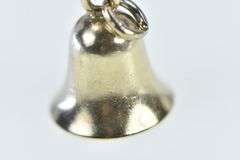 14K White Gold 3D Articulated Wedding Bell Vintage Charm/Pendant