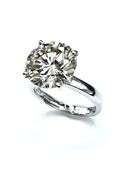 Sparkling 3.65 Ct VVs1 White D-E Simulated Lab Diamond Ring