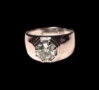 Men's Sparkling 2.5 Ct Fire Moissanite Ring