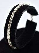 Box Chain Bracelet in Sterling Silver