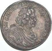 1690 Kingdom Of Saxony 2/3 Thaler