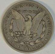 Handsome 1890-CC Morgan Silver Dollar in upper end circ