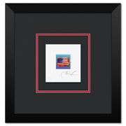 Flag with Heart on Blue by Peter Max