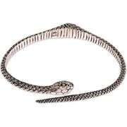 Indonesian Earth Serpent 18k Gold and .925 Sterling Silver Bracelet