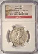 1918-S Walking Liberty Half Dollar Stack's W 57th St Collection NGC Genuine