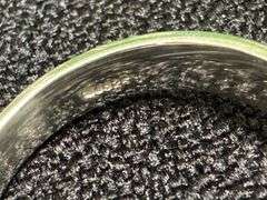 Sterling Silver Natural Peridot Gemstone Ring Size 10