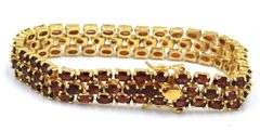 Group lot of 925 sterling silver over gold plated bracelets and watch