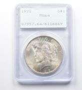 1922 Peace Silver Dollar MS64 PCGS Rattler