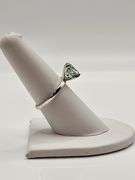 Sparkling 14 K White Gold Plate 3.25 Ct VVs1  Lab Simulated Diamond Ring
