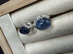 Sterling Silver Natural Kyanite Gemstone Size 9