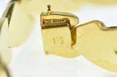 925 Puffy Vintage Wavy Statement Thick Bracelet