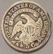 1831 Seated Liberty Half Dime, Circulated.