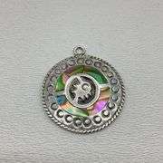 4.2G .925 Sterling Taxco Pendant 1"