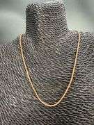 22k Rose Gold Plated Sterling Silver Diamond-Cut Wheat Chain 2mm Solid 925 Unique Spiga Necklace 18"