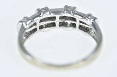14K White Gold 0.56 Ctw Princess Diamond Vintage Band Ring