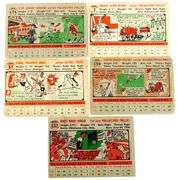 5 Topps 1956 Baseball Cards