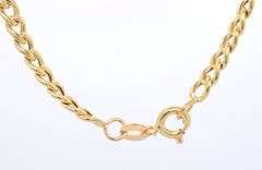 18kt Yellow gold Curb link chain necklace
