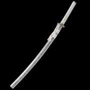 Black Katana Full Tang Samurai Sword with Sharp Spring Steel Blade