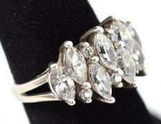 CZ Gemstone Ring in Sterling Silver