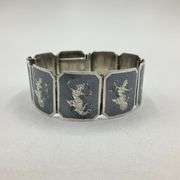 31.5g .925 Sterling Terline Panel Bracelet 7"