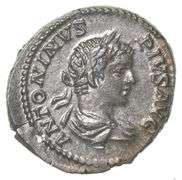 197-217 AD Ancient Roman Silver Denarius Caracalla