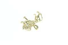 14K Yellow Gold 3D Lion African Animal Strength Symbol Charm/Pendant