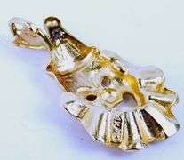 14K 3-Dimensional Clown Pendant