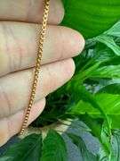 22k Rose Gold Plated Sterling Silver Box Chain 1.5mm Genuine Solid 925 Italy Classic New Necklace 30
