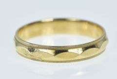 14K Yellow Gold 4.5mm Vintage Classic Men's Wedding Ring