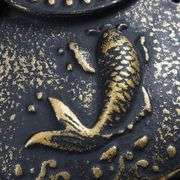 Japanese Koi Traditional Cast Iron Teapot Set