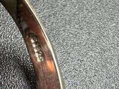 Sterling Silver Natural Garnet Gemstone Ring Size 8
