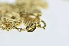 14K Yellow Gold HW Burdick Heart Clover Butterfly Charm Bracelet