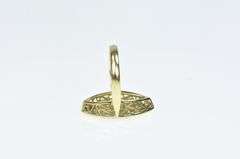 18K Yellow Gold 0.43 Ctw Marquise Diamond Navette Cluster Ring