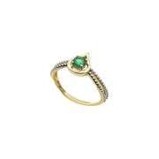 14K Gold and Gemstone Ring