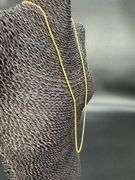 10k Yellow Gold-Hollow Round Braided Wheat Spiga Link Chain 2.2mm Necklace 30"