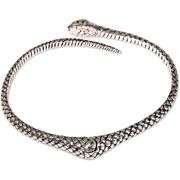 Indonesian Earth Serpent 18k Gold and .925 Sterling Silver Bracelet
