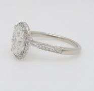 2.07CTW Diamond Encrusted Halo Diamond Ring