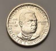 1946 Booker T. Washington Commemorative Silver Half Dollar, BU.