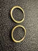10k Yellow Gold Endless 12mm Hoop Earrings
