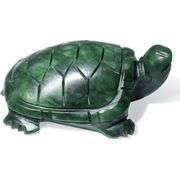 Hand-Carved Jade Turtle of Prosperity and Protection
