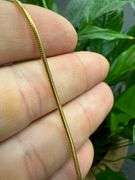Gold Plated Sterling Silver Snake Chain 1.5mm Necklace 16"