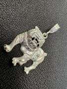 Sterling Silver English Bulldog Pendant 925