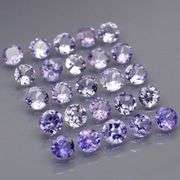 Glittering 4.39ct unheated Tanzanite set
